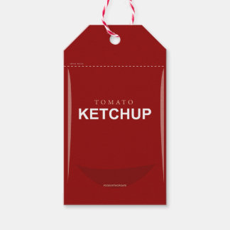 Étiquettes-cadeau Balise cadeau personnalisé Red Tomato Ketchup