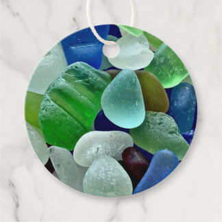 Étiquettes Cadeau Balise cadeau Seaglass - ensemble de 12