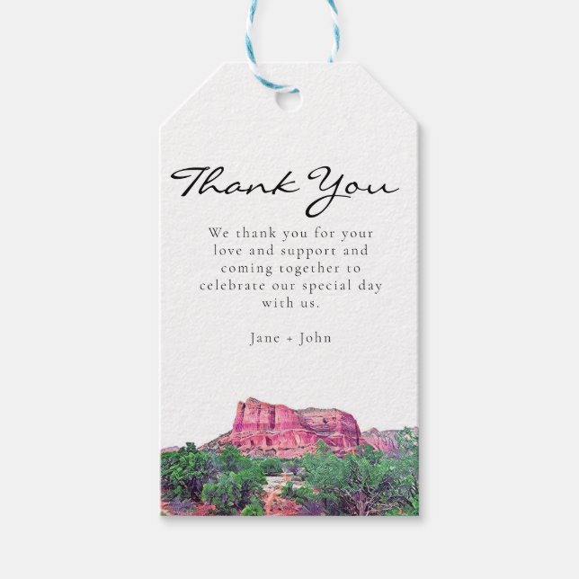 Étiquettes-cadeau Balise cadeau Sedona Arizona (Devant)