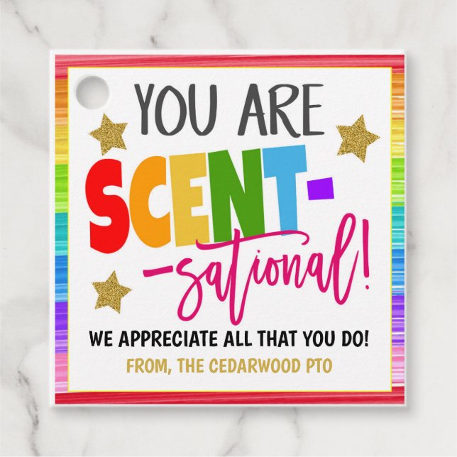 Étiquettes Cadeau Balise Cadeau Sentatoire (Devant)