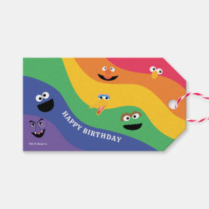Étiquettes-cadeau Balise Cadeau Sesame Street Pals Rainbow