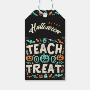 Étiquettes-cadeau Balise cadeau Teach ou Treat personnalisée