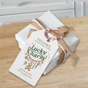 Étiquettes-cadeau Balise de Baby shower de charme Lucky Favoriser