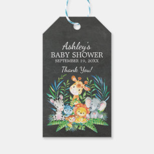 Étiquettes-cadeau Balise de cadeau Chalkboard Jungle Baby shower Fav