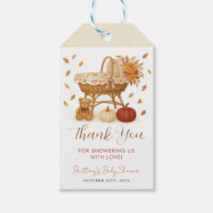 Étiquettes-cadeau Balise de cadeau de Baby shower de Boho Falling in