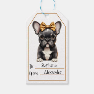Étiquettes-cadeau Balise de cadeau de chien adorable - joli animal d