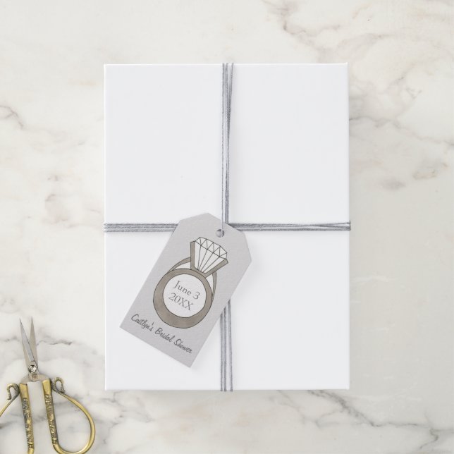 Étiquettes-cadeau Balise de cadeau Mariage de Fête des mariées à ann (Avec de la ficelle)