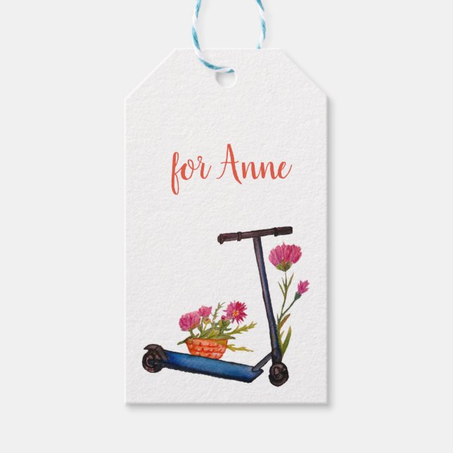 Étiquettes-cadeau Balise de cadeau sur mesure pour fille artistique (Devant)