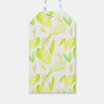 Balise de cadeaux et de faveurs de citron