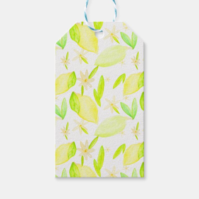 Étiquettes-cadeau Balise de cadeaux et de faveurs de citron (Devant)