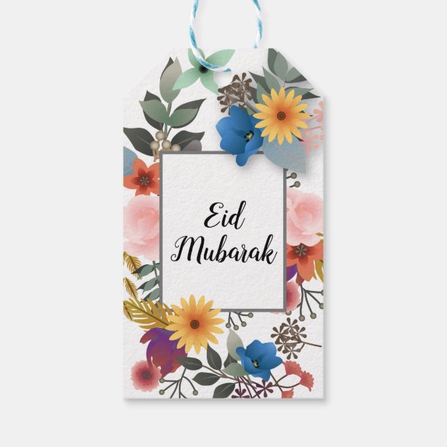 ÉTIQUETTES-CADEAU BALISE DE CONCEPTION FLORALE PERSONNALISABLE (Dos)