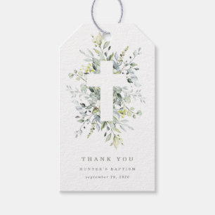 Étiquettes-cadeau Balise de Merci Dusty Blue Florals