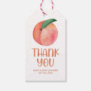Étiquettes-cadeau Balise de Merci Sweet Little Peach