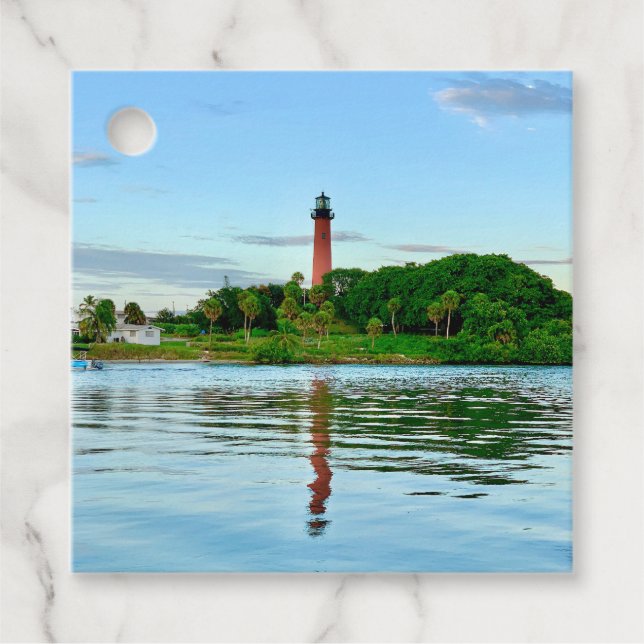 Étiquettes Cadeau Balise de préférence du phare Jupiter (Devant)