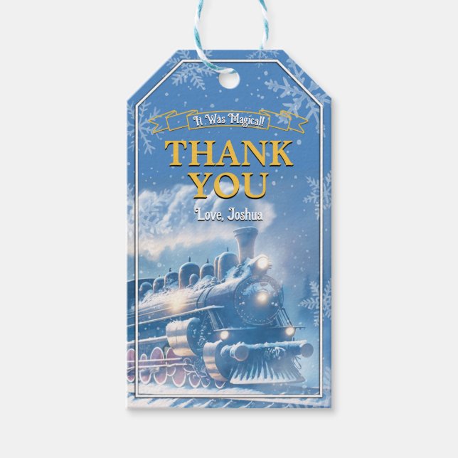 Étiquettes-cadeau Balise de préférence Express magique (Devant)