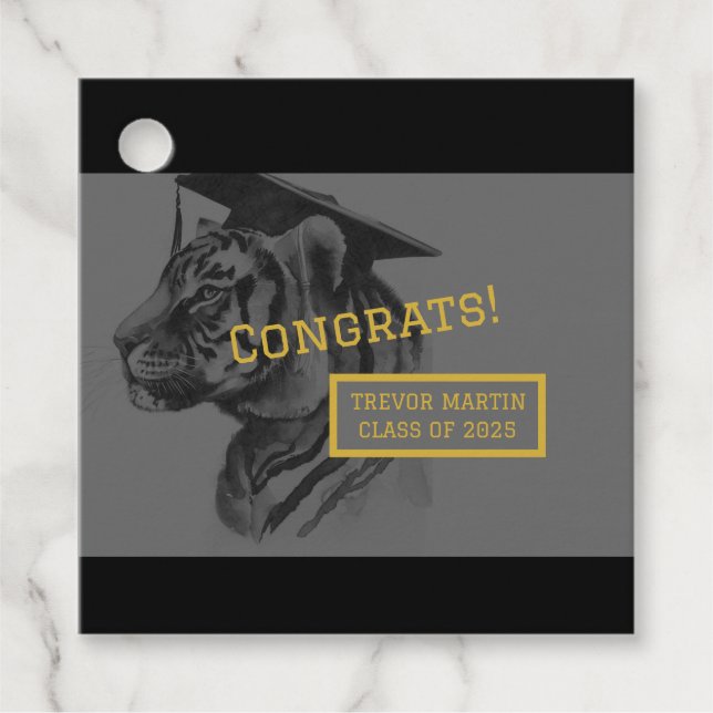 Étiquettes Cadeau Balise de préférence pour un diplôme unique (Devant)