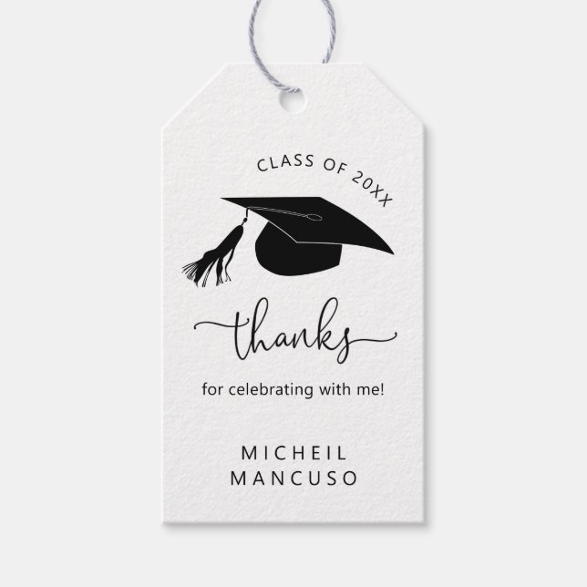 Étiquettes-cadeau Balise de promotion de la fête de fin d'études - C (Devant)