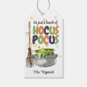 Étiquettes-cadeau Balise de promotion Hocus Pocus Halloween