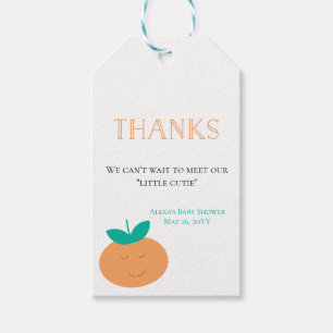 Étiquettes-cadeau Balise de remerciement du petit Baby shower Cutie