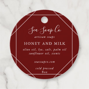 Étiquettes Cadeau Balise de savon personnalisable