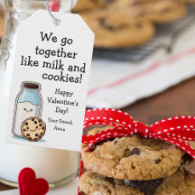 Balise de traitement Valentine "Milk and Cookies"