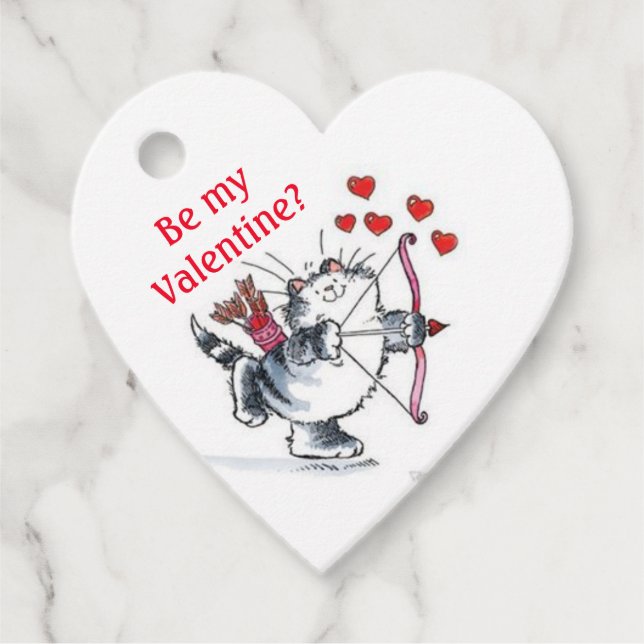 Étiquettes Cadeau Balise Favor - Soyez ma Saint Valentin ? (Devant)