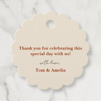 Étiquettes Cadeau Balise Favoriser le Merci