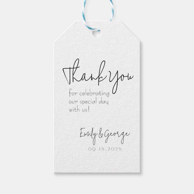 Étiquettes-cadeau Balise Favoriser simple et sans caractère (Devant)