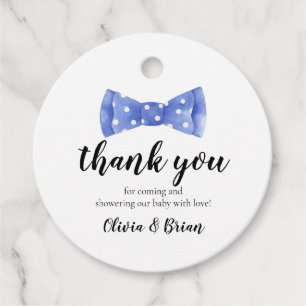 Étiquettes Cadeau Balise Favorite du Merci de Baby shower de Cravate