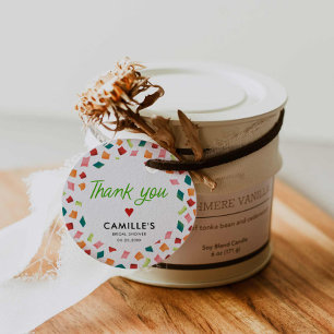 Étiquettes Cadeau Balise Fête Merci mexicaine Favoriser