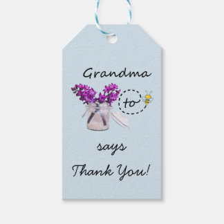 Étiquettes-cadeau Balise Grand-Mère À Être Cadeau