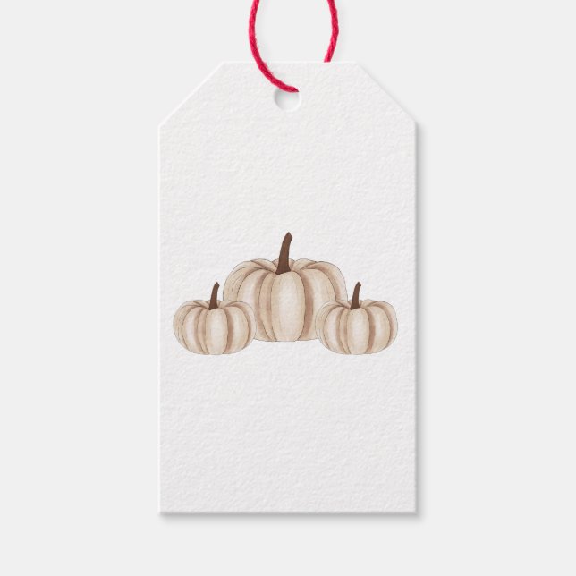 Étiquettes-cadeau Balise Halloween Citrouille (Devant)