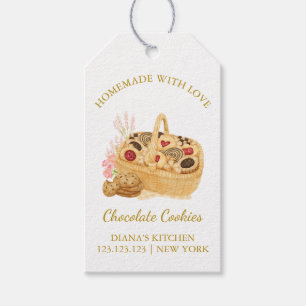 Étiquettes-cadeau Balise Hang simple de biscuits frais faits maison 