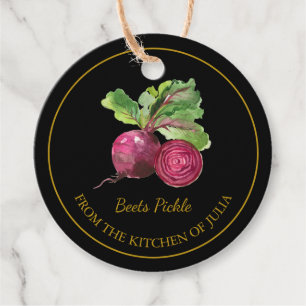 Étiquettes Cadeau Balise Hang simple de saucisses de betteraves fait