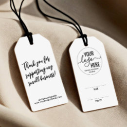 Étiquettes-cadeau Balise Hang Taille Prix Entreprise Logo Personnali