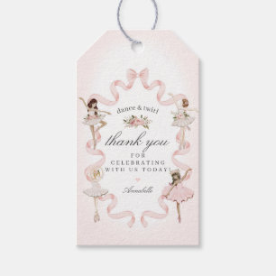 Étiquettes-cadeau Balise Little Ballerina pour anniversaire ou Baby