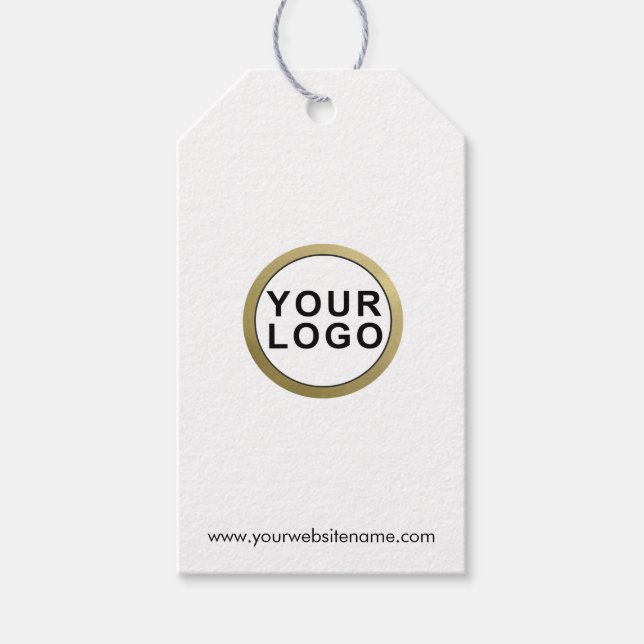 Étiquettes-cadeau Balise Logo Vêtements Simple Moderne (Devant)