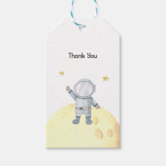 Étiquettes-cadeau Balise Merci d'anniversaire de l'astronaute