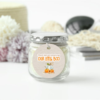 Étiquettes Cadeau Balise Merci pour la douche de préférence ronde