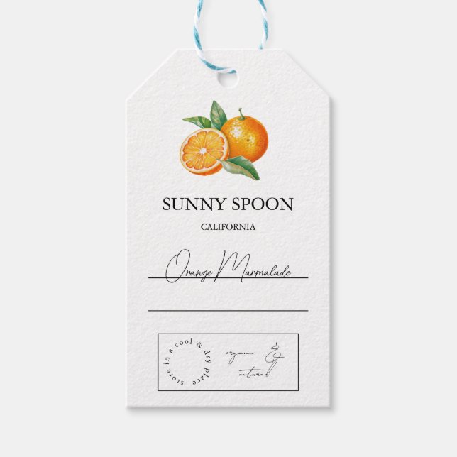 Étiquettes-cadeau Balise orange hang (Devant)