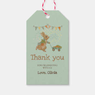 Étiquettes-cadeau Balise Peter Merci du lapin