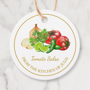 Étiquettes Cadeau Balise simple faite maison de hang à la salsa de t