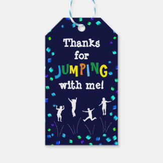 Étiquettes-cadeau Balise Trampoline ou Bounce Party Favoriser le Mer