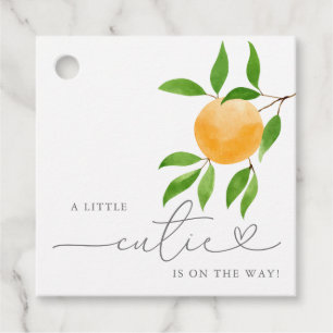 Étiquettes Cadeau Balise Un Petit Baby shower Moderne Cutie Favorise
