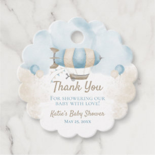 Étiquettes Cadeau Balises baby shower Merci Favor Cadeau