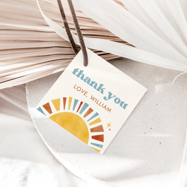 Étiquettes Cadeau Balises Boho Sun Favor (Créateur téléchargé)