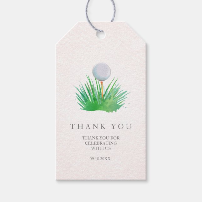 Étiquettes-cadeau Balises Cadeau Ball Golf (Devant)