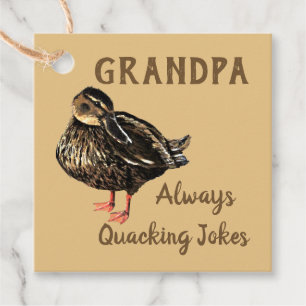 Étiquettes Cadeau Balises Cadeau Canard