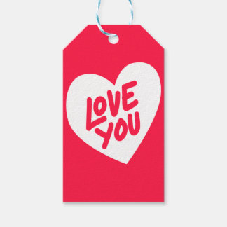 Étiquettes-cadeau Balises Cadeau Love You