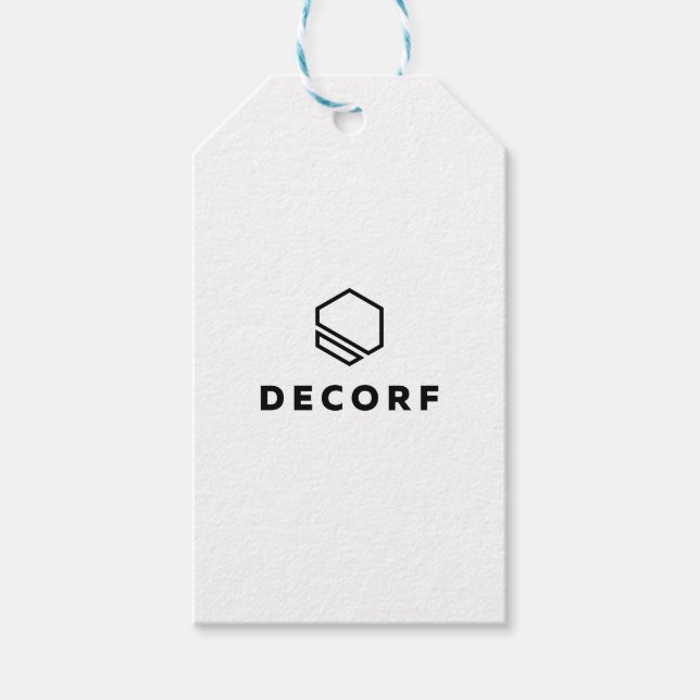 Étiquettes-cadeau Balises cadeaux Bleu et blanc Twin (Devant)